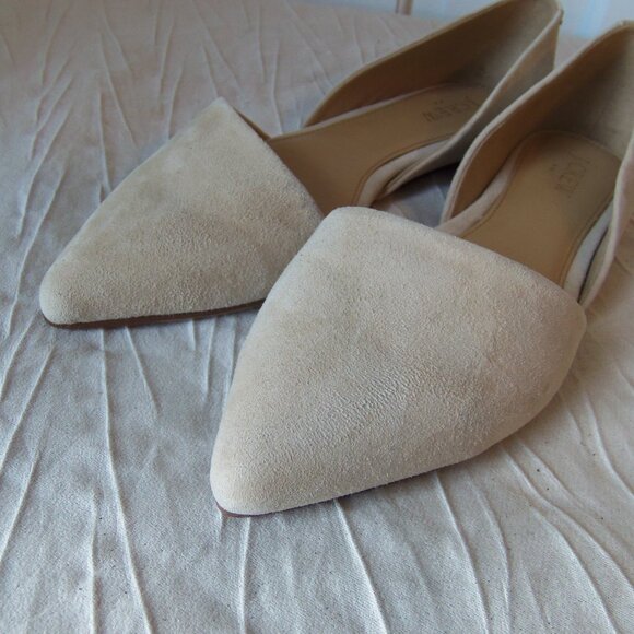 NEW J Crew Zoe D'Orsay Flats Tan Suede sz 8 - Picture 8 of 16